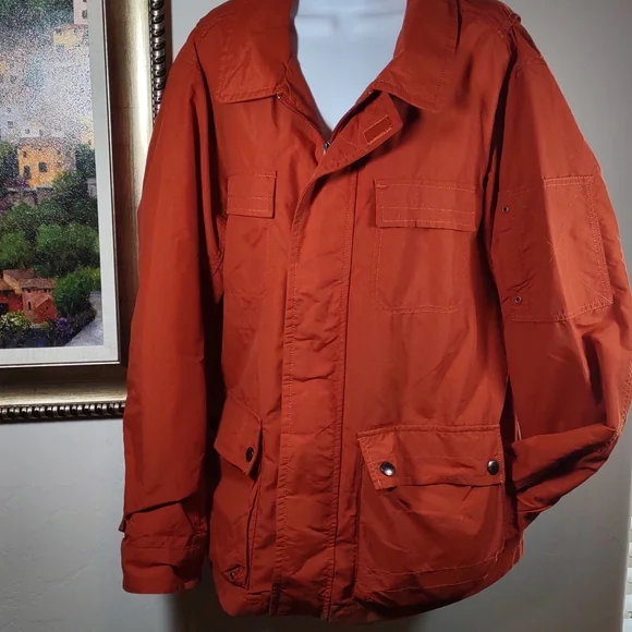 Lands' End Nylon Windbreaker Style Utility Jacket. - Picture 1 of 13